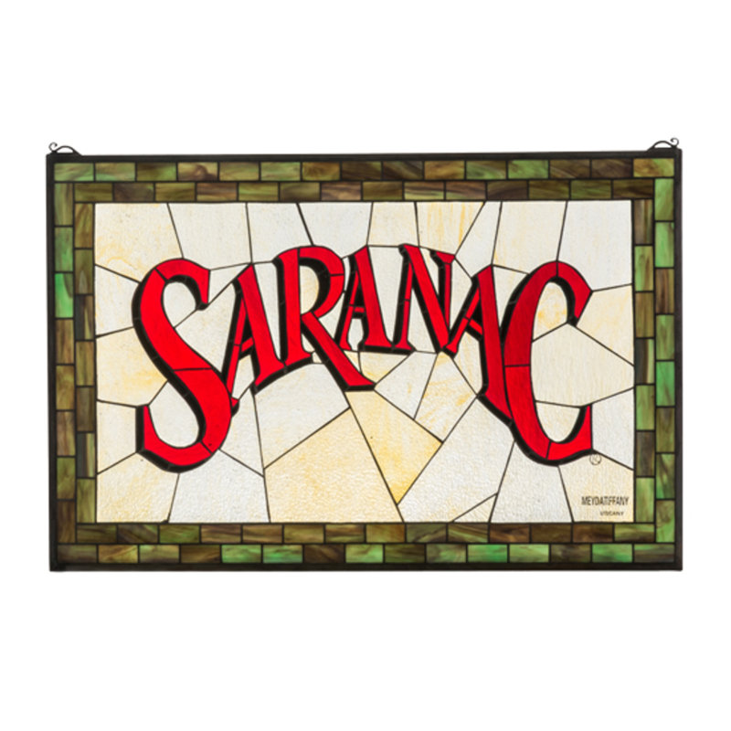 32"W X 21"H Saranac Stained Glass Window