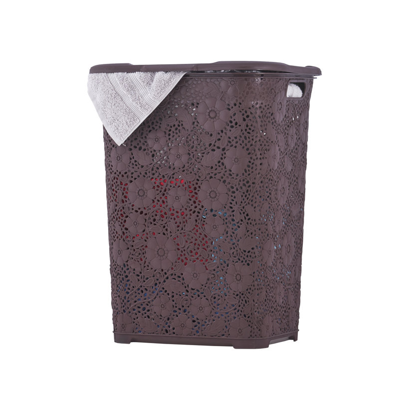 Panier à linge en dentelle, Brun