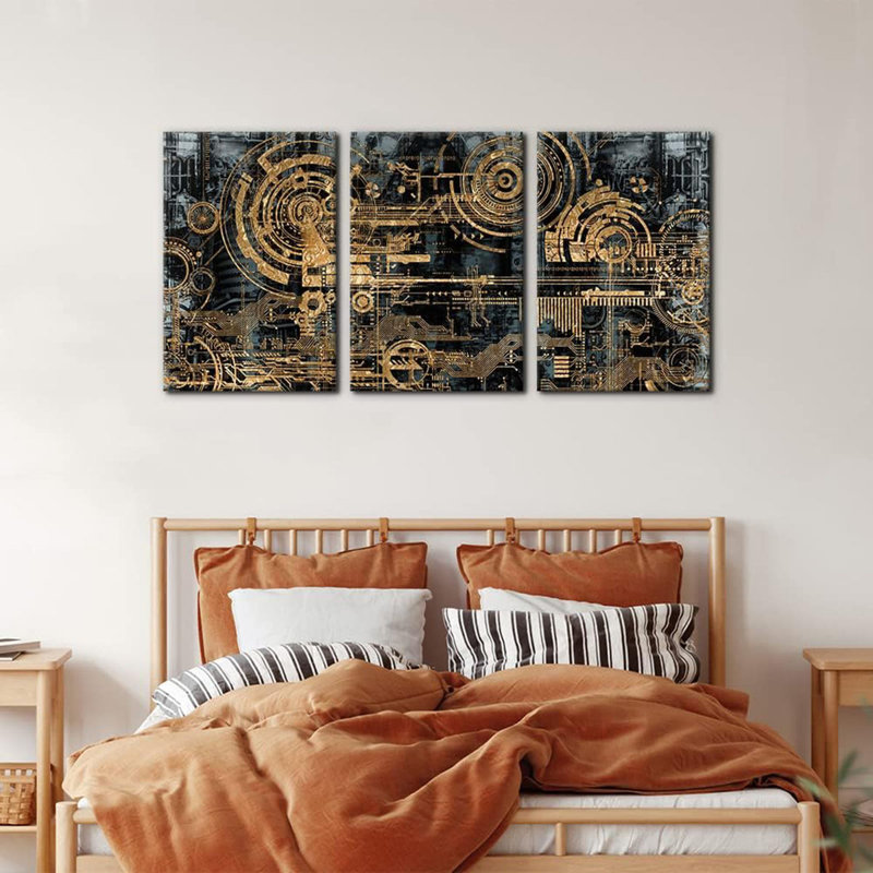 3 Piece Wrapped Canvas Wall Art