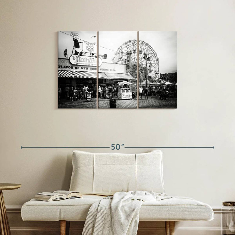 Sireci Boardwalk Coney Island, 24" H x 38" W