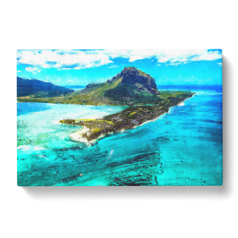 View Of Mauritius - Wrapped Canvas, 50cm H x 76cm W x 3cm D