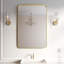 Élégant miroir encadré en aluminium avec coin arrondi pour une décoration intérieure élégante-513305239-513305233-512941711
