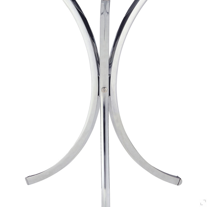 Table d'appoint contemporaine en chrome