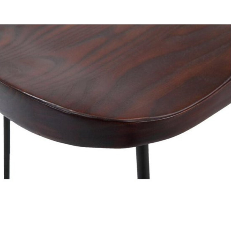 Tabouret de comptoir Pietrina, Brun