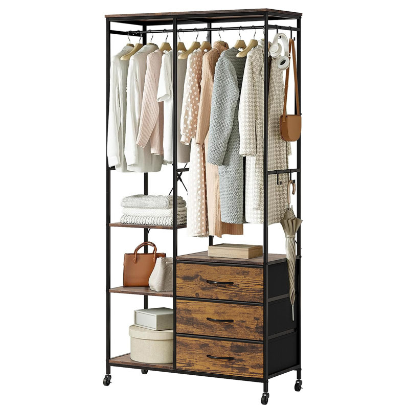 84cm Rolling Clothing Rack