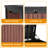200-Gallon Cognac Walnut Resin Deck Box with Wood-Look Finish