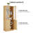 71" H X 71" W Glass Bookcase-2111010707