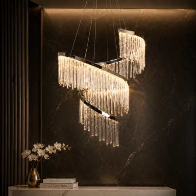 Daine Large LED Tiered Chandelier