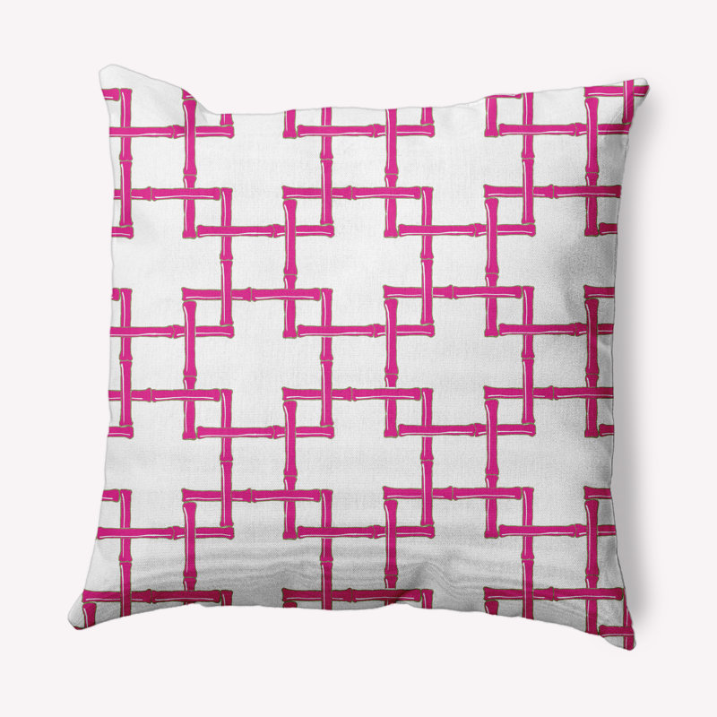Geometric Reversible Throw Pillow, Orchid, 18" x 18"