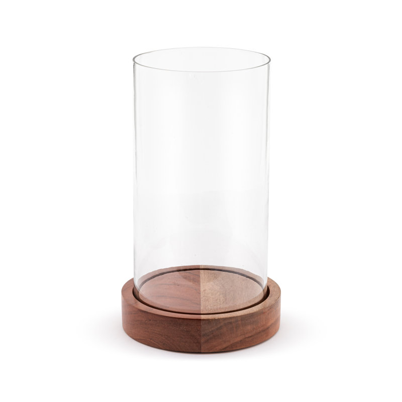 Glass Large Hurricane, 12" H x 7" W x 7" D