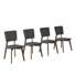Bart 4Pc Indoor Grey Dining Chairs