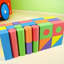 Ensemble de 50 blocs de construction géométriques colorés en mousse souple