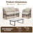 4-Person Patio Conversation Sets With Coffee Table-660398480