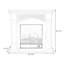 Beige Solid Wood Electric Fireplace