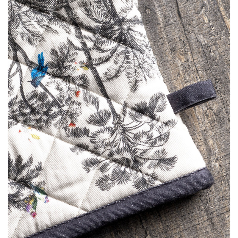 Gant de cuisine + manique 100 % coton Amazonia Maison d'Hermine - 7,5 po x 13 po et 8 po x 8 po