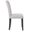 Chaise rembourrée Trischa avec dossier haut, chaise Parson en tissu avec pieds en bois massif, chaise rembourrée pour cuisine moderne-958697918