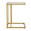 Glass Top C Table End Table-1339837520