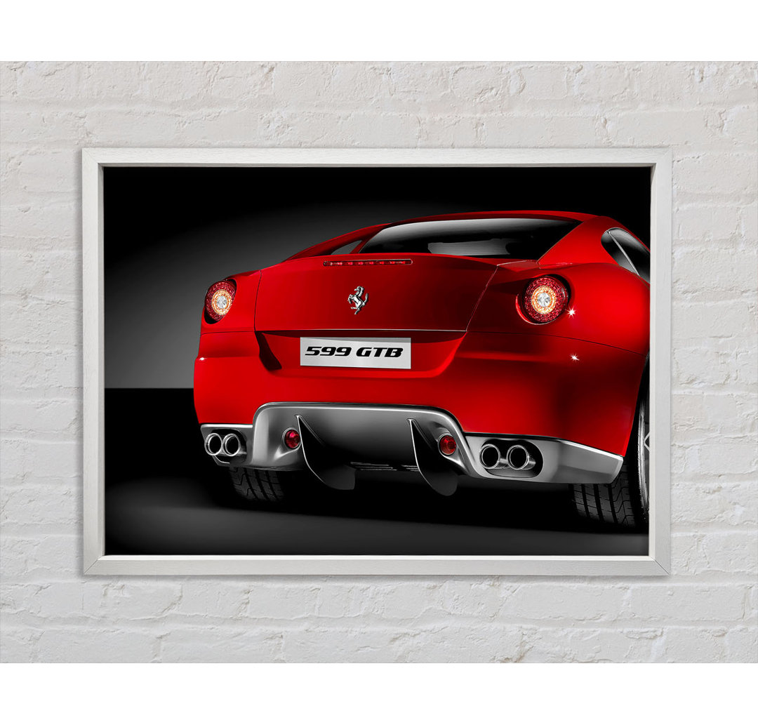 Ferrari 599 GTB Heck Rot - Druck