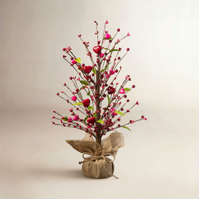 Montclair Berry Heart Tabletop Tree