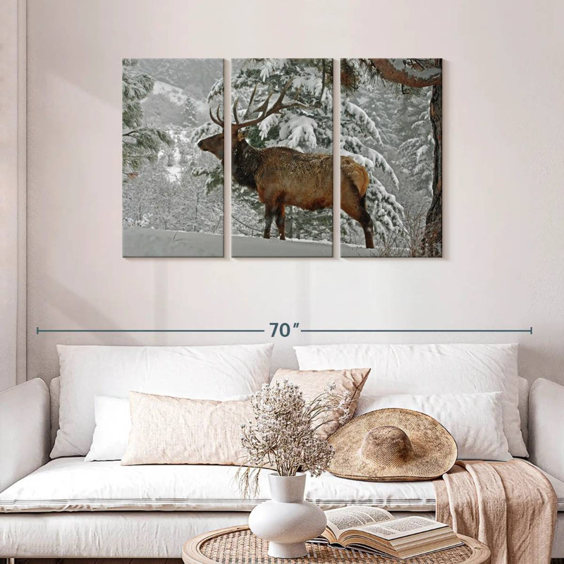 Brampt Washington Winter Elk, 28" H x 45" W
