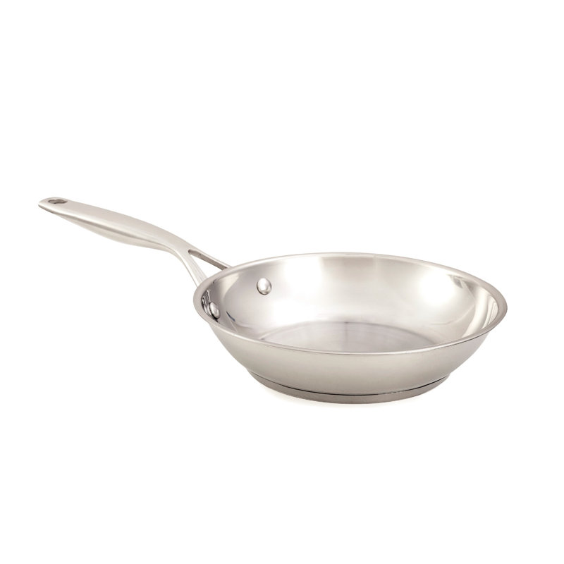 Poêle à frire en acier inoxydable Davyline, 12.5"
