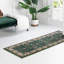 Tapis de couloir traditionnel Artez de couleur vert émeraude-313752255