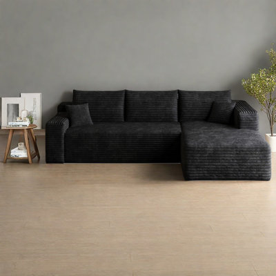 Canapé modulaire en velours côtelé 95 pouces