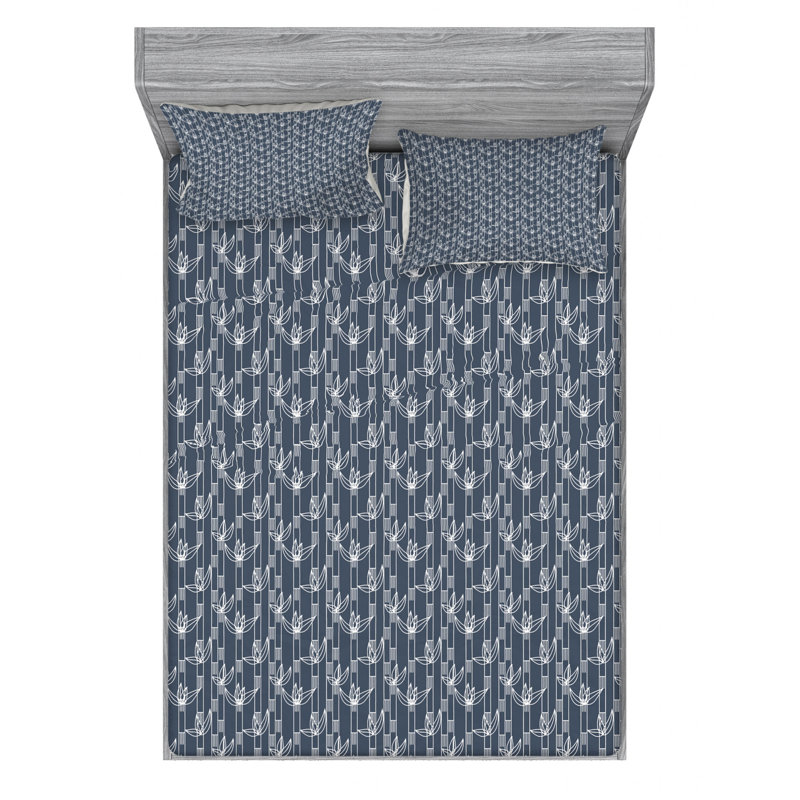 Microfiber Sheet Set, Full/Double Sheet Set with Fitted Sheet