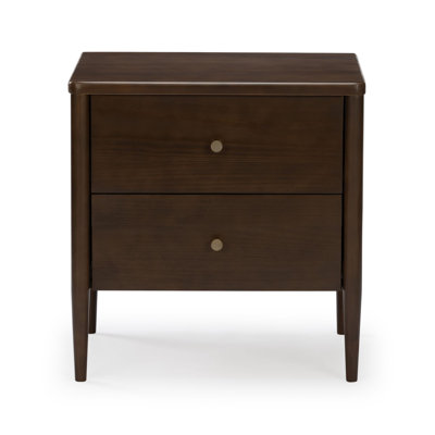 Jacelyn 2 Drawer Nightstand, Walnut