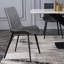 Chaise rembourrée en cuir de 20 po de largeur avec cadre en métal-114194483-114194482