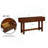 Sophisticated Mid Century Console Table with Storage and Solid Wood Construction-934567175