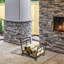 48cm W Metal Log Rack