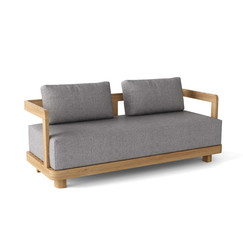 Granada Outdoor 6 - Piece Teak Conversation Set, Cast Slate
