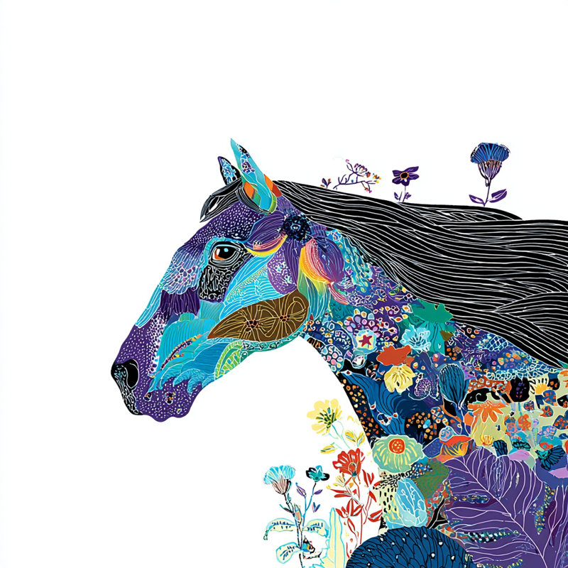 Art mural sur toile Midnight Meadow, L 20 po x H 20 po x P 1,5 po