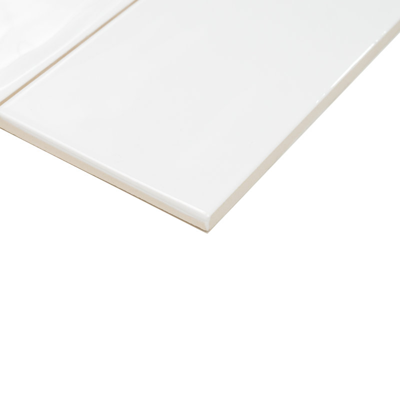 Silk Plus 4"x12" Italian Subway Wall Tile, Gesso White