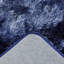 Tapis bleu marine à poils longs Derek-810317690