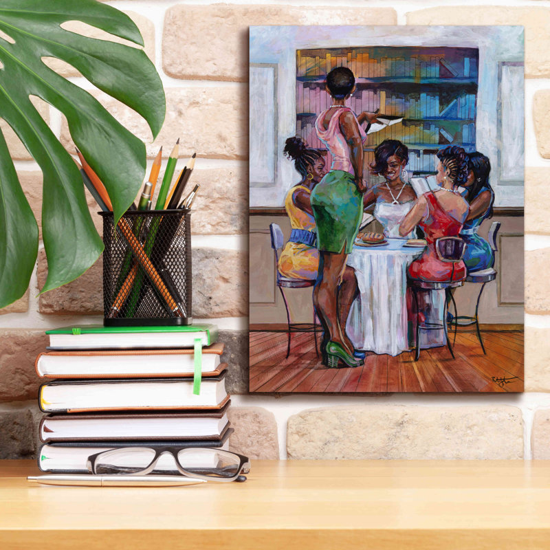 «Red Book Barrel Studio» par Robert Jackson, art mural sur toile, H 16 po x l 12 po x P 0,75 po