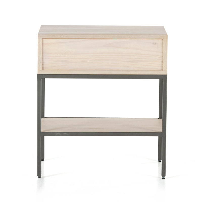 Trey 1 - Drawer Solid Wood Nightstand