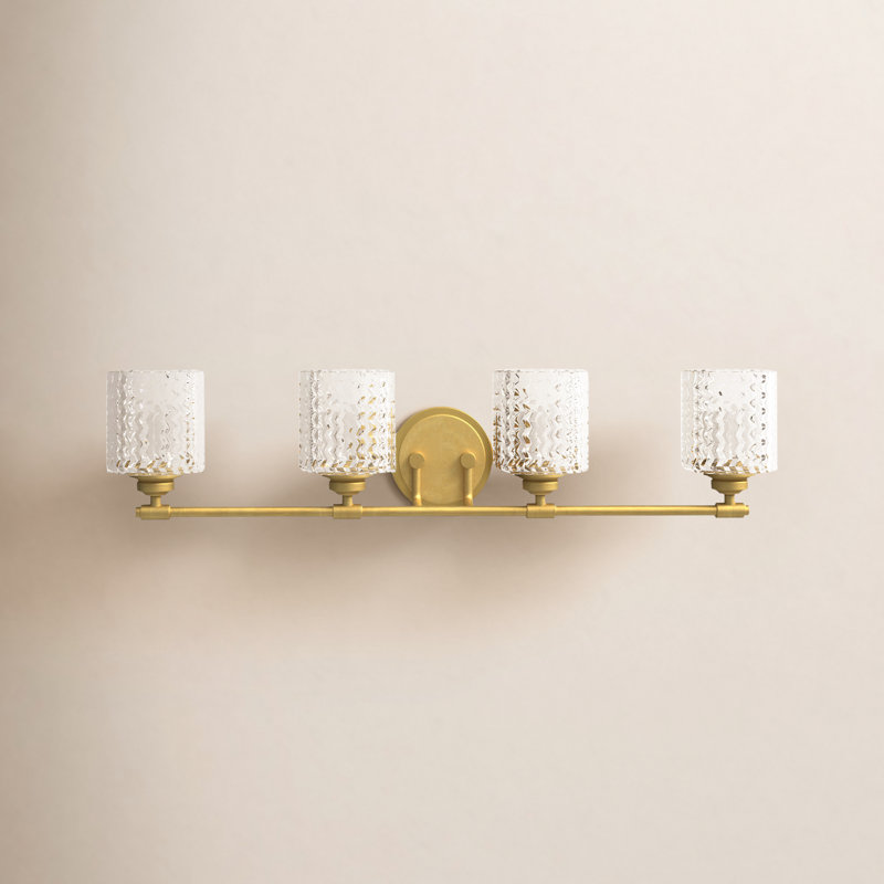 Adley 4 - Light Dimmable Vanity Light, Heritage Brass