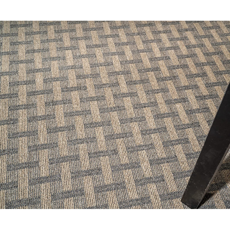 Ensemble de tapis intérieur / extérieur en polyester touffeté à la machine Hebrides, Rectangle 1 pi 6 po x 2 pi 3 po