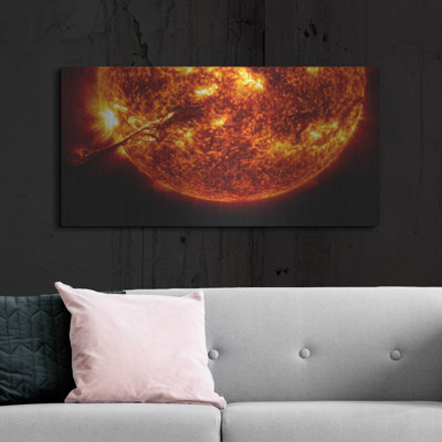 «Solar Flare», art mural en métal Luxe