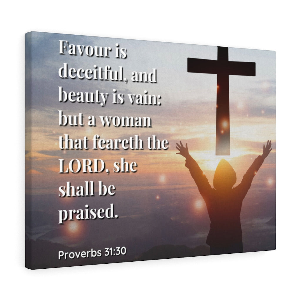 Trinx Fear The Lord Proverbs 31:30 Christian Wall Art Bible Verse Print ...