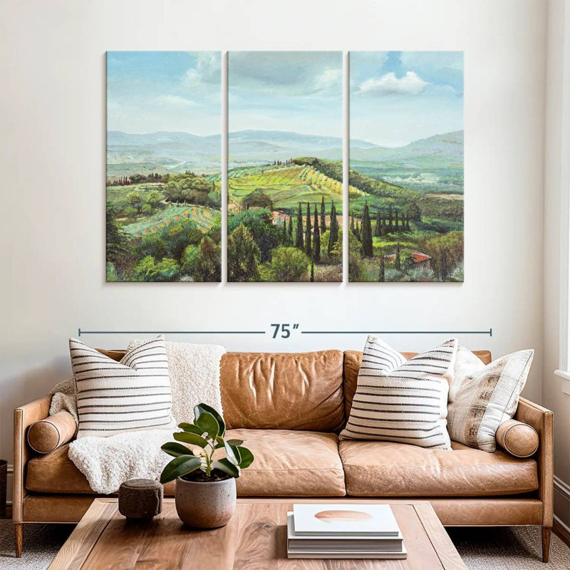 Alvord Rolling Hills Pistoia Tuscany, 42" H x 65" W