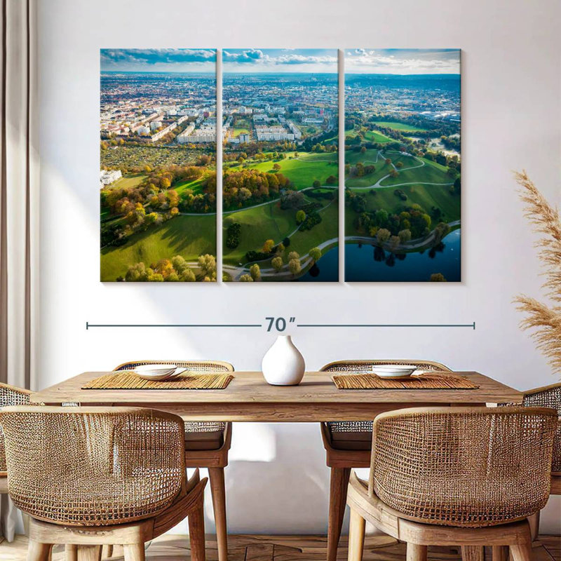 Munich Greenspace, 42" H x 65" W
