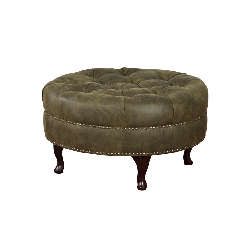 78cm Wide Tufted Round Cocktail Ottoman