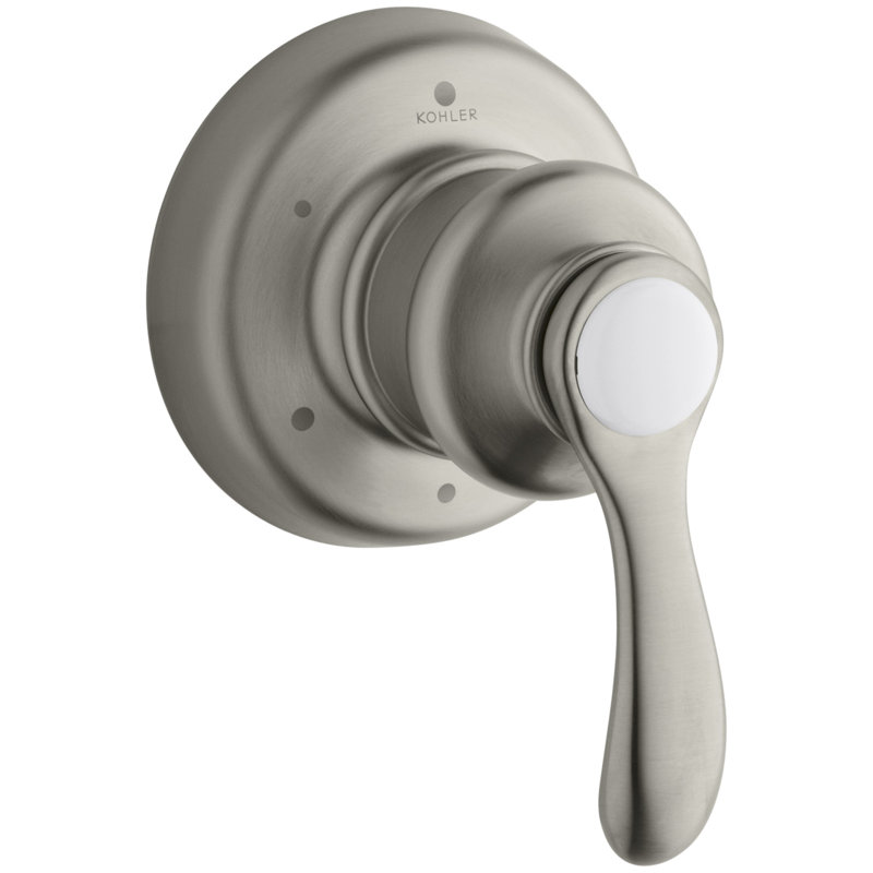 Garniture de valve Fairfax pour valve de transfert avec poignée levier, Nickel brossé éclatant