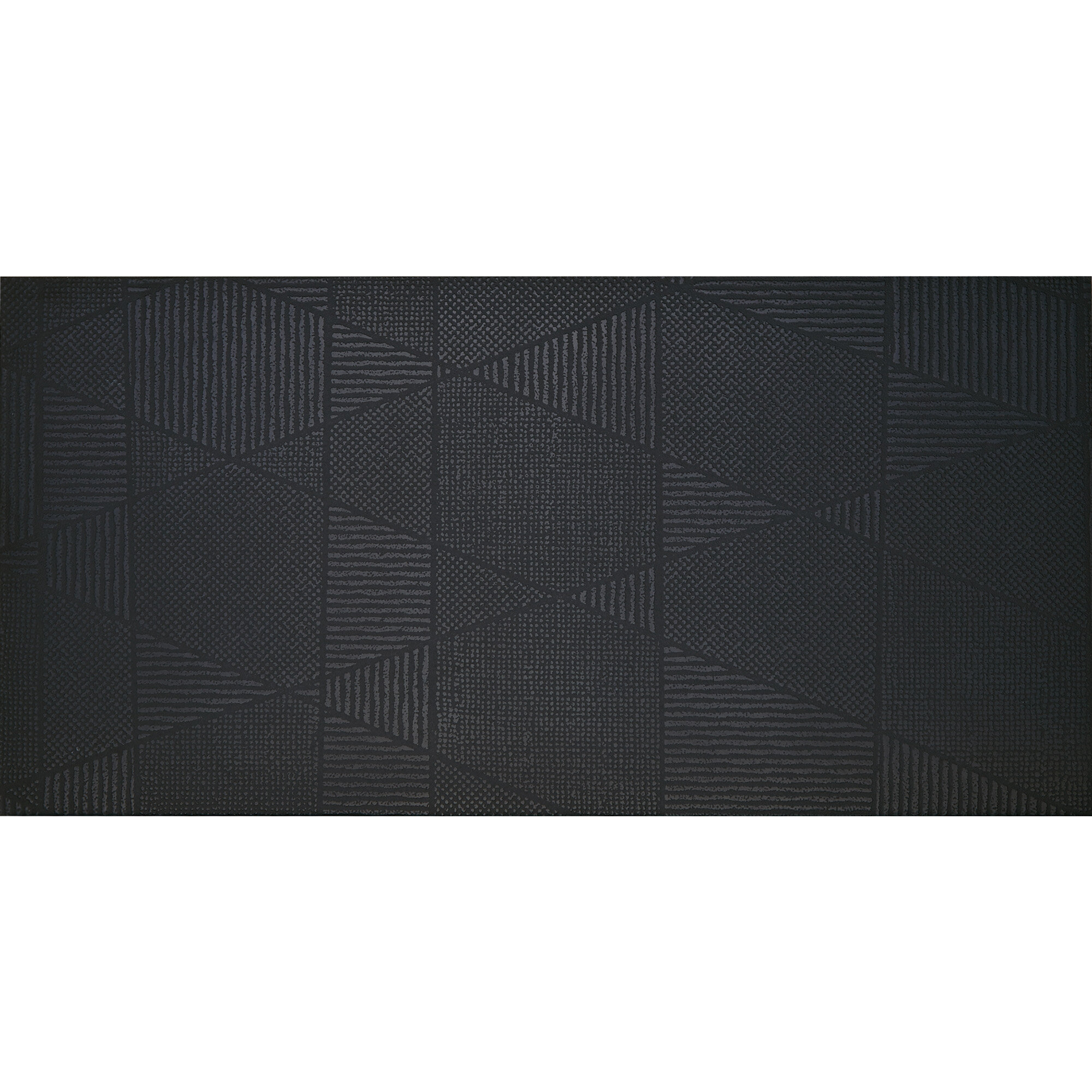 Ivy Hill Tile Chord Matter Leather Black 2.95 in. x 11.81 in. Textured Porcelain Floor and Wall Tile (4.35 Sq. ft./Case)