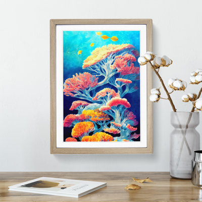 XV1022-2642X Magnificent Coral Reef 1 Piece Single Picture Frame Wall Art