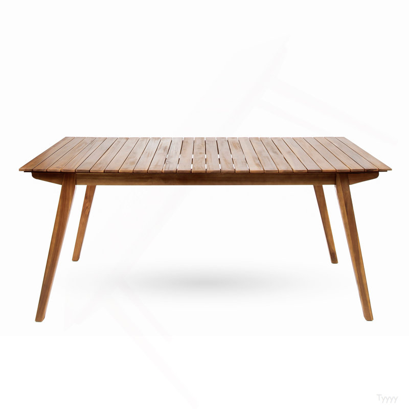 Outdoor 69" Solid Wood Dining Table