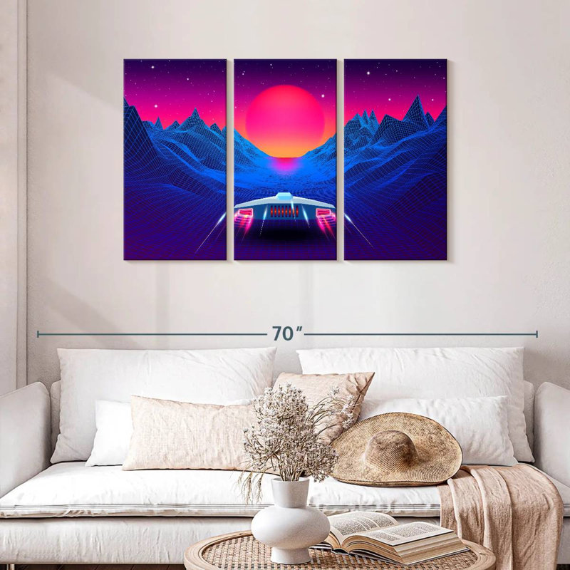 Kelan Synthwave Adventure, 28" H x 45" W